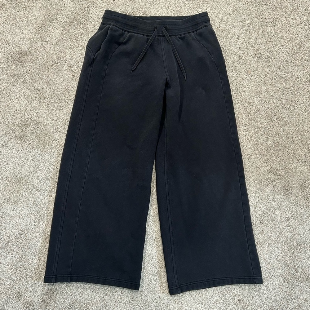 Lululemon Black Wide Leg Sweatpants